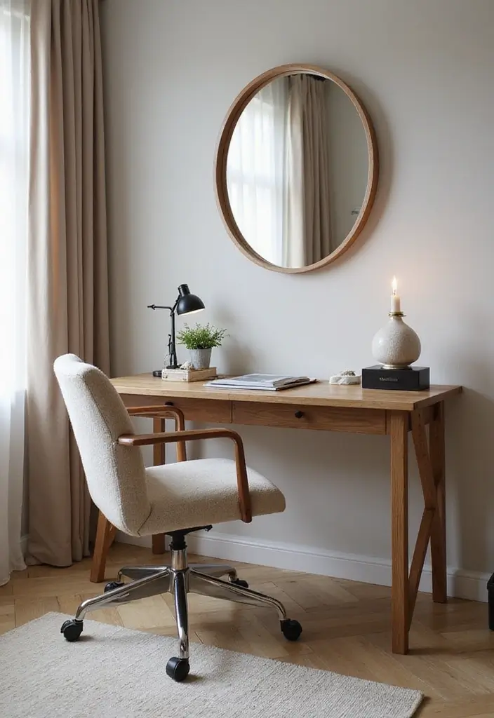 30 Luxury Bedroom Design Ideas That Exude Elegance & Class - 19. Chic Desk Space