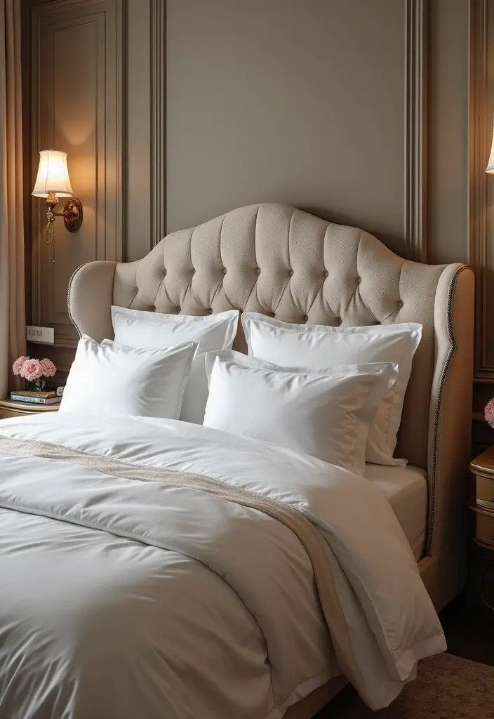 30 Luxury Bedroom Design Ideas That Exude Elegance & Class - 23. Luxurious Headboards