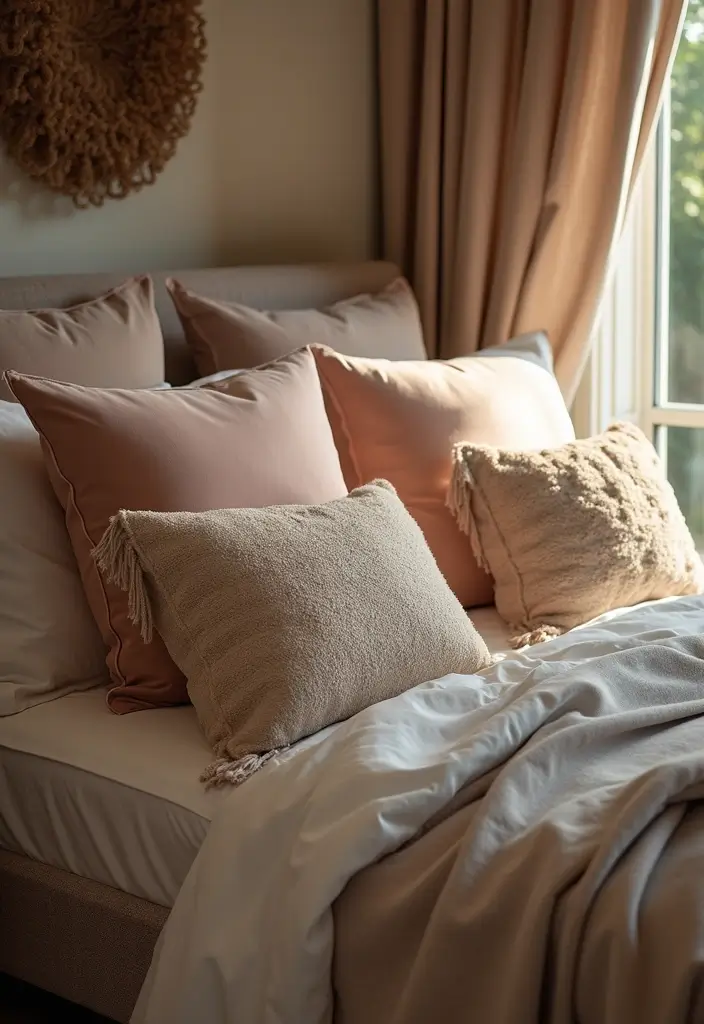 30 Luxury Bedroom Design Ideas That Exude Elegance & Class - 3. Luxe Bedding and Pillows