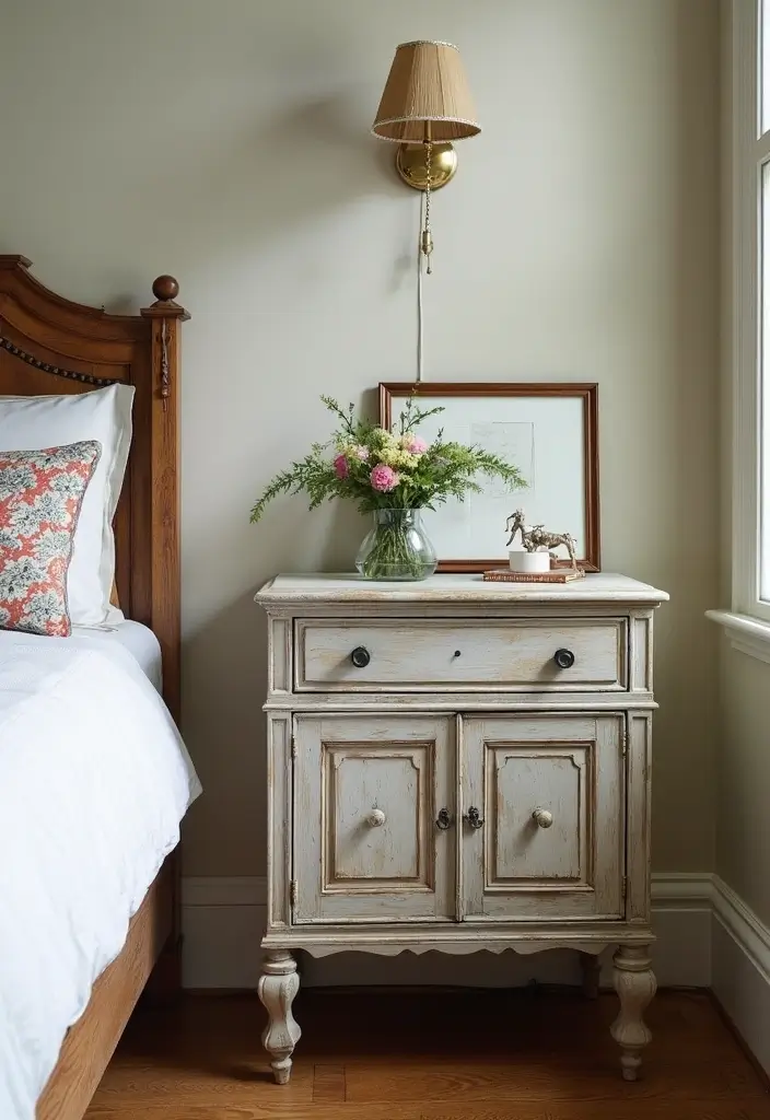 30 Modern Victorian Bedroom Ideas That Blend Old and New Perfectly - 21. Unique Bedside Tables