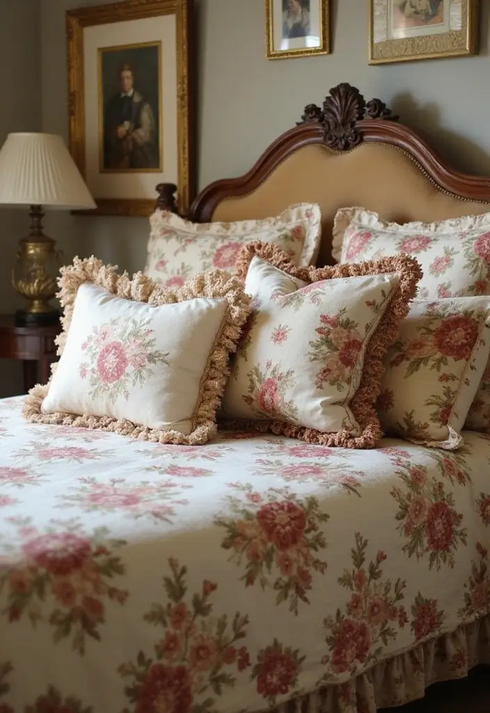 30 Modern Victorian Bedroom Ideas That Blend Old and New Perfectly - 29. Classic Bedspread Styles