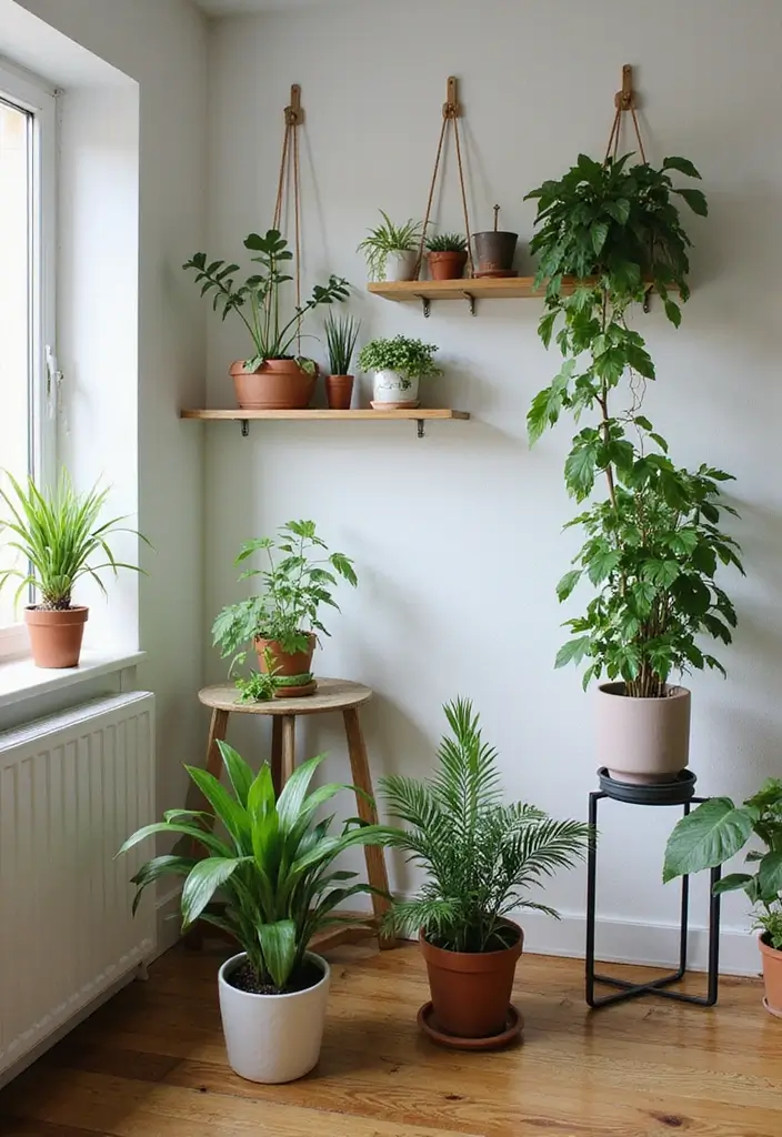 25 Aesthetic Small Bedroom Ideas That Look Bigger Instantly - 11. Personal Touch with Plants