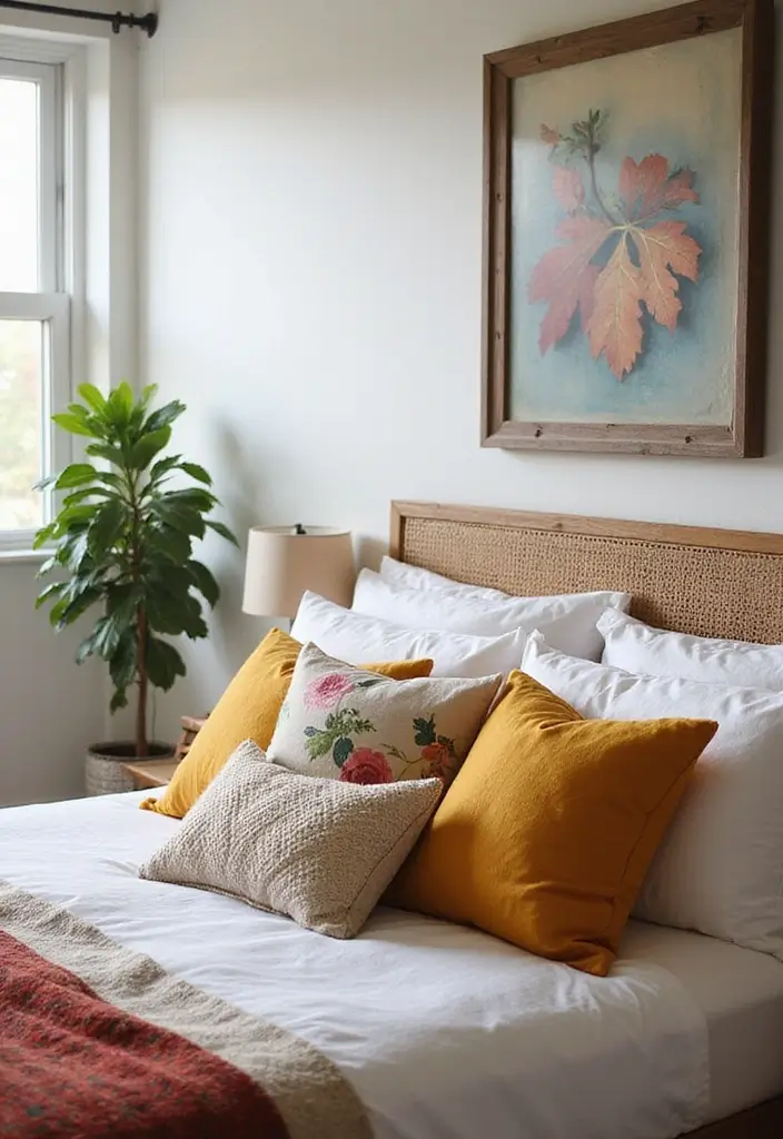 25 Aesthetic Small Bedroom Ideas That Look Bigger Instantly - 25. Seasonal Decor Changes