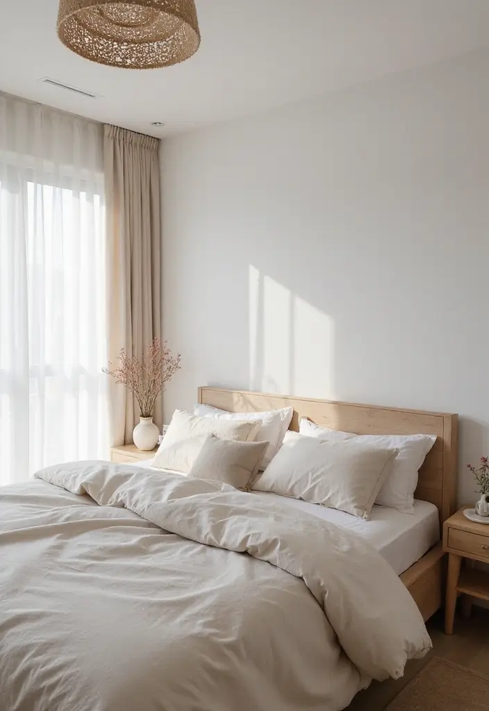 25 Aesthetic Small Bedroom Ideas That Look Bigger Instantly - 4. Minimalist Decor