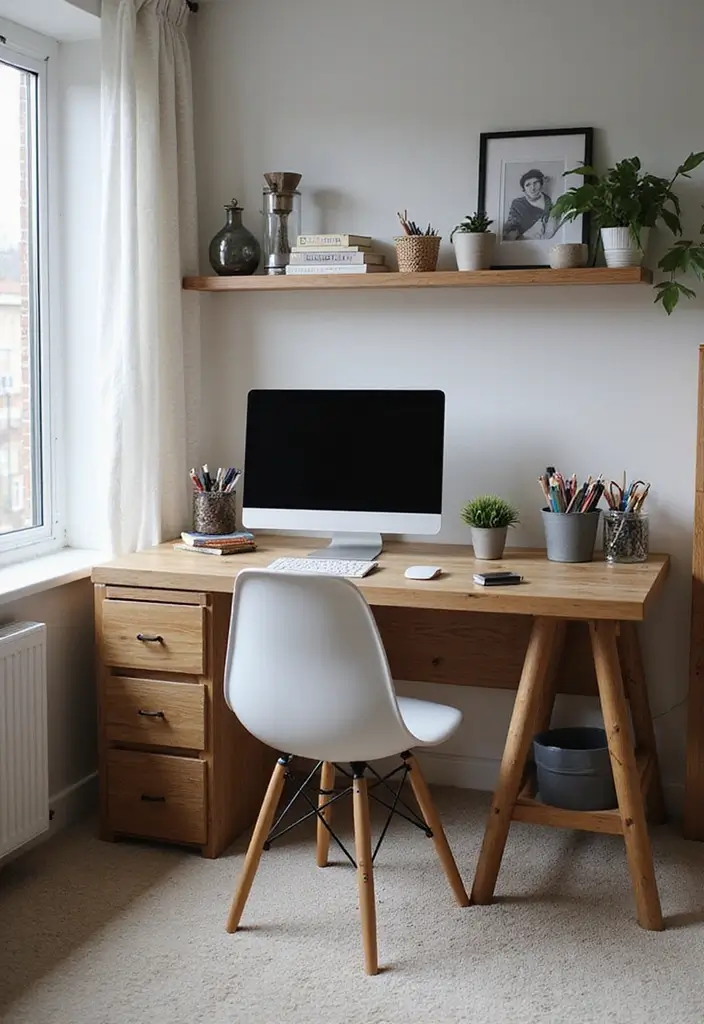 25 Big Boys Bedroom Ideas That Look Grown-Up but Still Fun - 18. Stylish Desk Setup