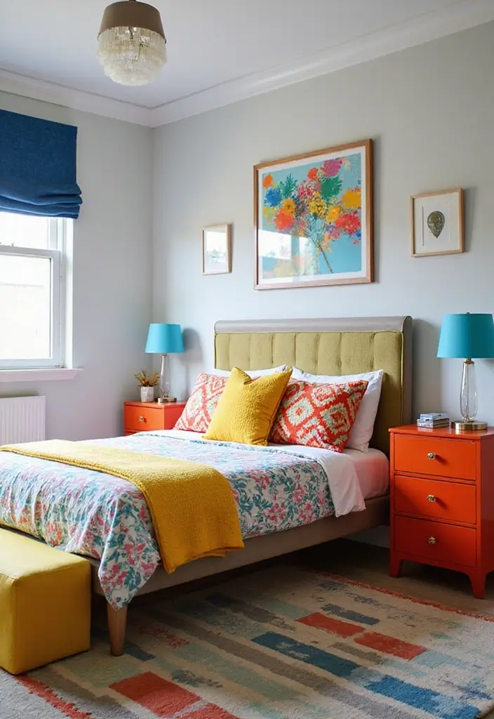 25 Big Boys Bedroom Ideas That Look Grown-Up but Still Fun - 21. Bright and Bold Accents
