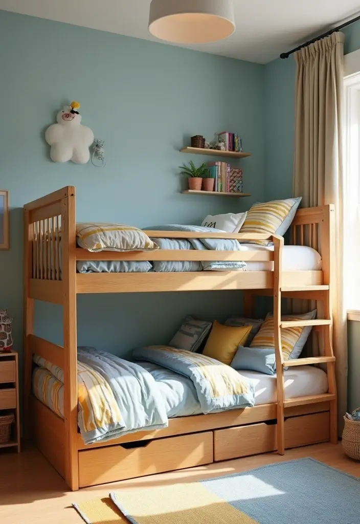 25 Big Boys Bedroom Ideas That Look Grown-Up but Still Fun - 3. Fun Bunk Bed Designs