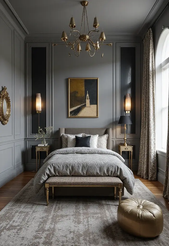 25 Boys Grey Bedroom Ideas That Feel Grown-Up and Cool - 14. Art Deco Delight