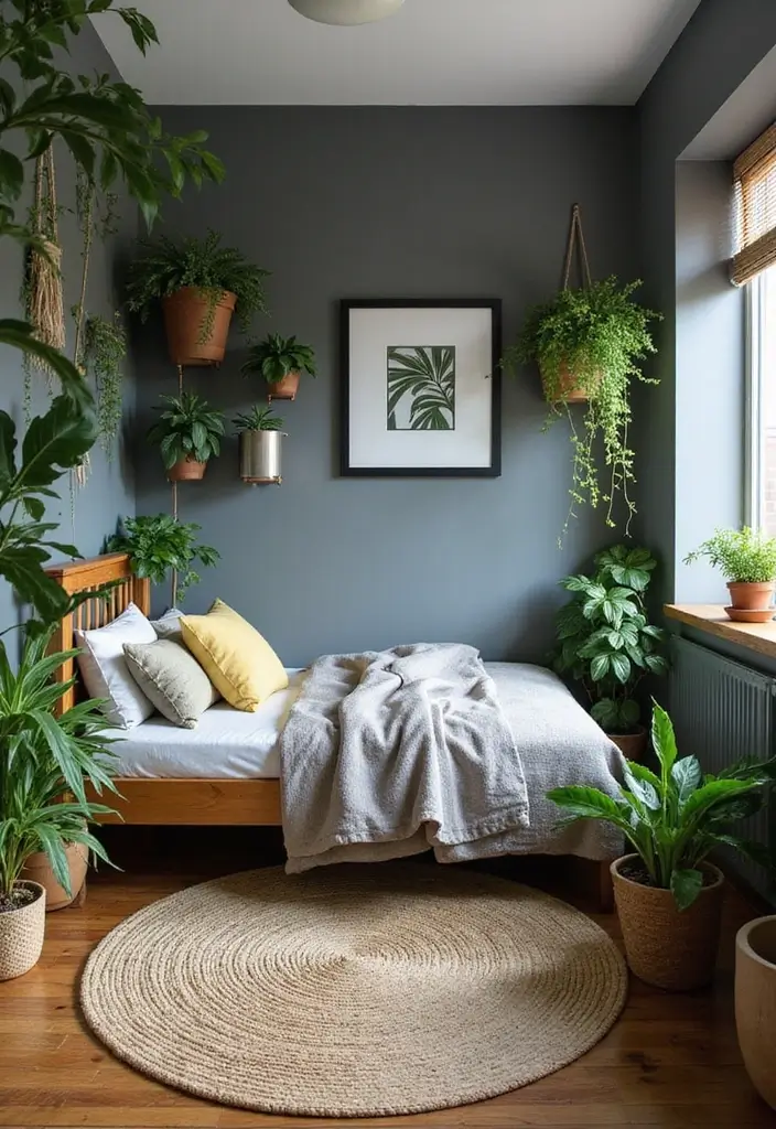 25 Boys Grey Bedroom Ideas That Feel Grown-Up and Cool - 3. Urban Jungle