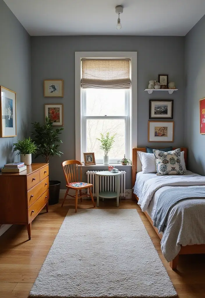 25 Boys Grey Bedroom Ideas That Feel Grown-Up and Cool - 4. Retro Vibes