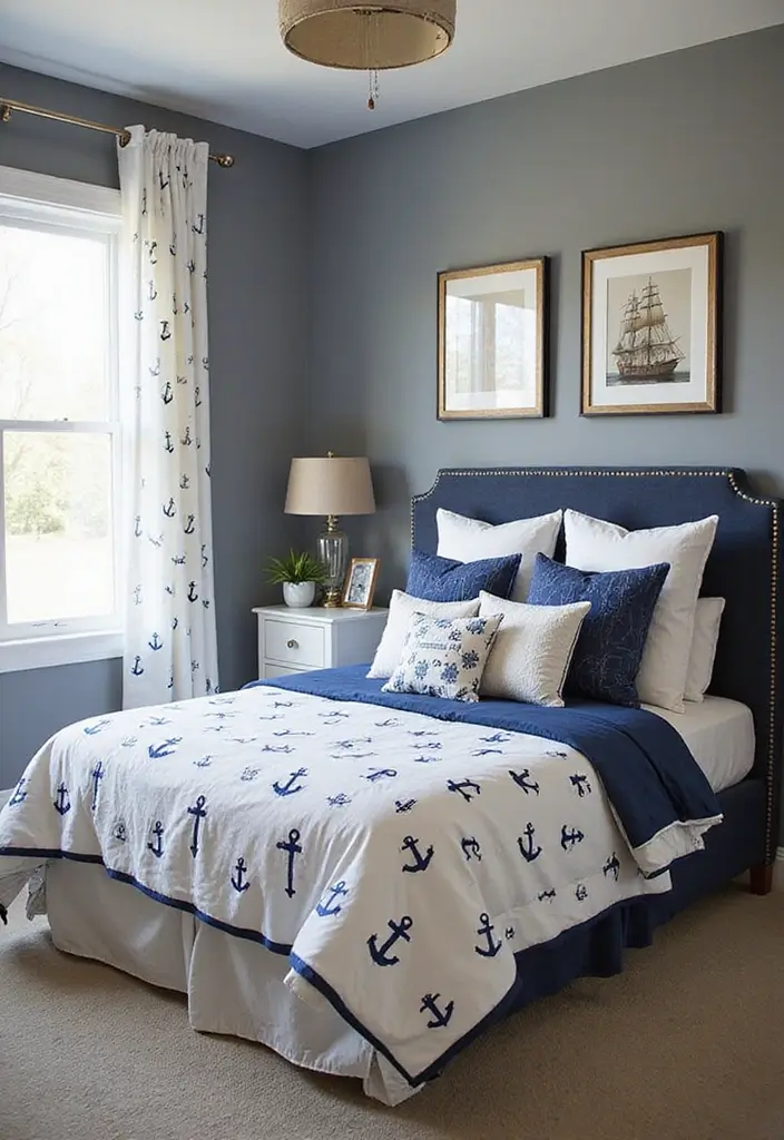 25 Boys Grey Bedroom Ideas That Feel Grown-Up and Cool - 5. Nautical Escape