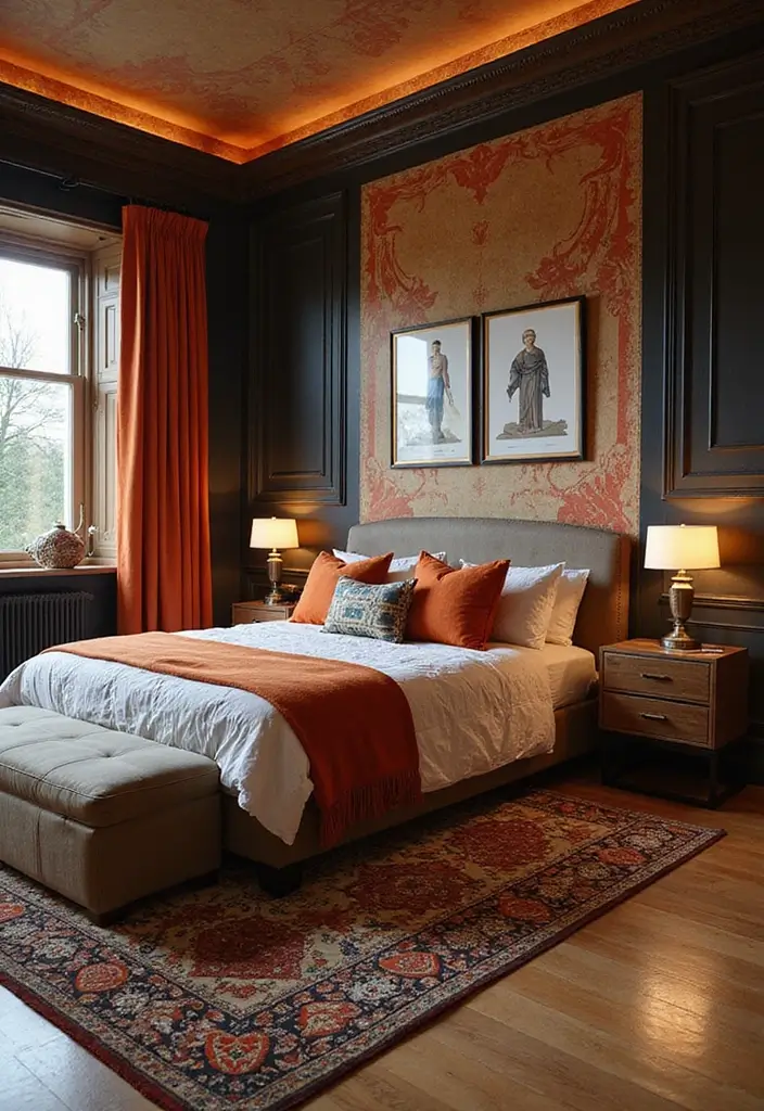 25 Disney Bedroom Ideas for Adults Who Never Stopped Dreaming - 14. Daring Hercules-Inspired Decor