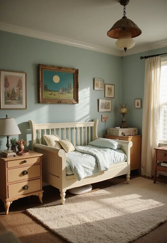 25 Disney Bedroom Ideas for Adults Who Never Stopped Dreaming - 17. Vintage Disney Theme
