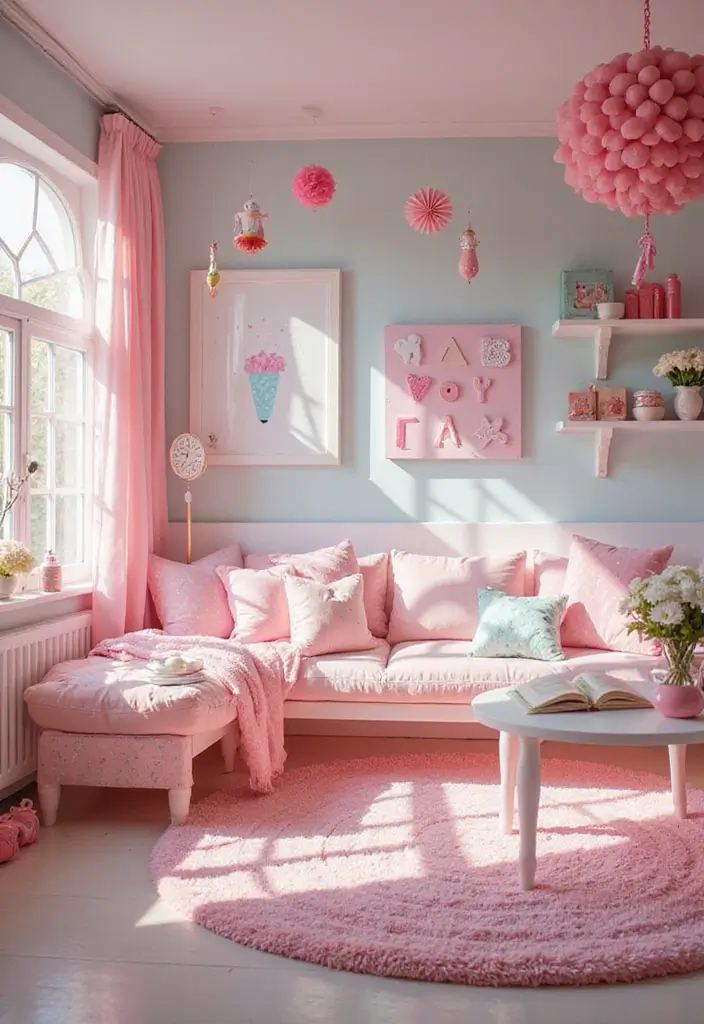 25 Girls Bedroom Ideas for Ages 8–10 That She’ll Absolutely Love - 13. Sweet Candy Land