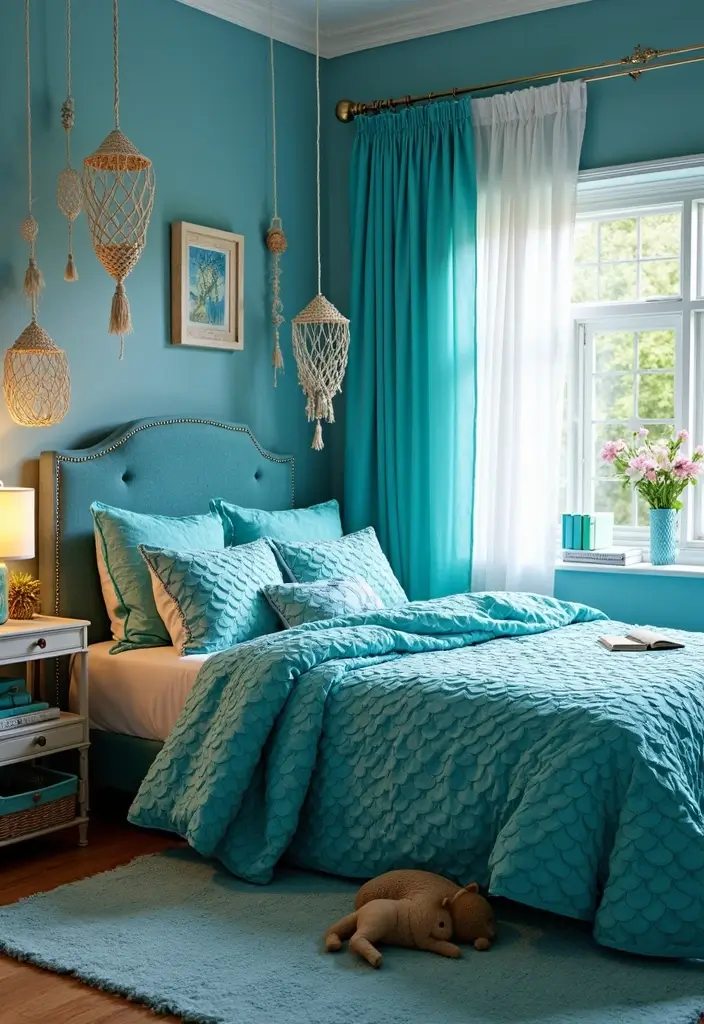 25 Girls Bedroom Ideas for Ages 8–10 That She’ll Absolutely Love - 14. Magical Mermaid Lagoon