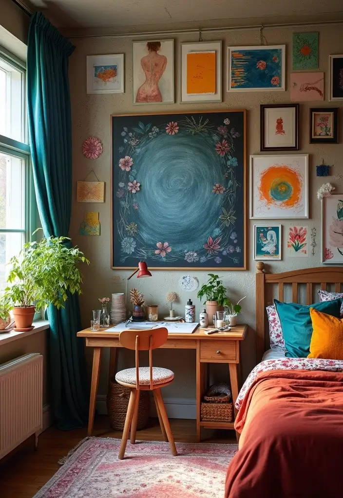 25 Girls Bedroom Ideas for Ages 8–10 That She’ll Absolutely Love - 3. Artsy Creative Corner