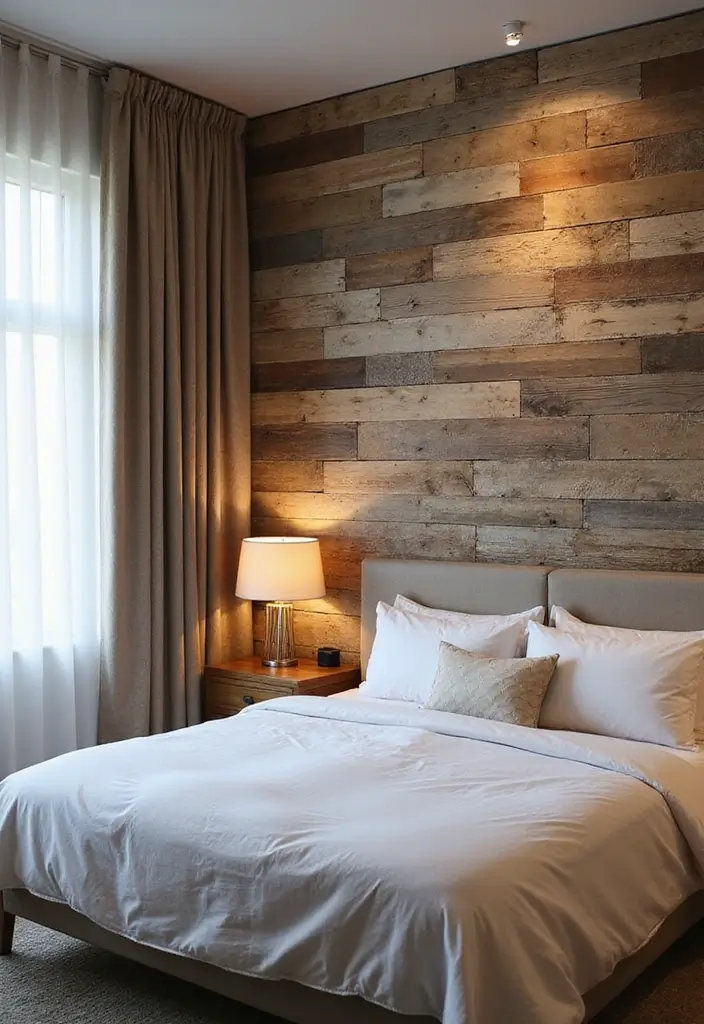 25 Husband and Wife Bedroom Ideas That Balance Both Styles - 14. Textured Feature Walls