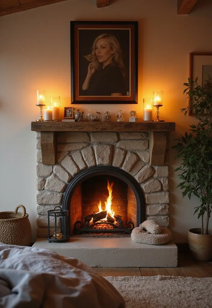 25 Husband and Wife Bedroom Ideas That Balance Both Styles - 19. Romantic Fireplaces