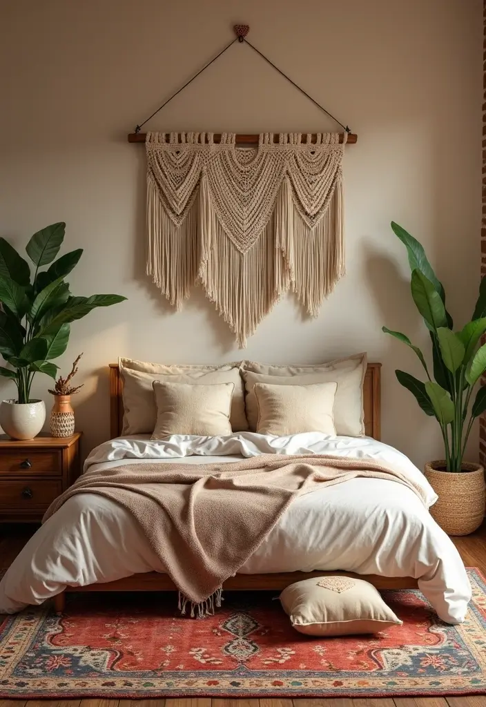 25 Kids Room Ideas for Girls Bedroom That Feel Magical - 23. Earthy Bohemian Vibes