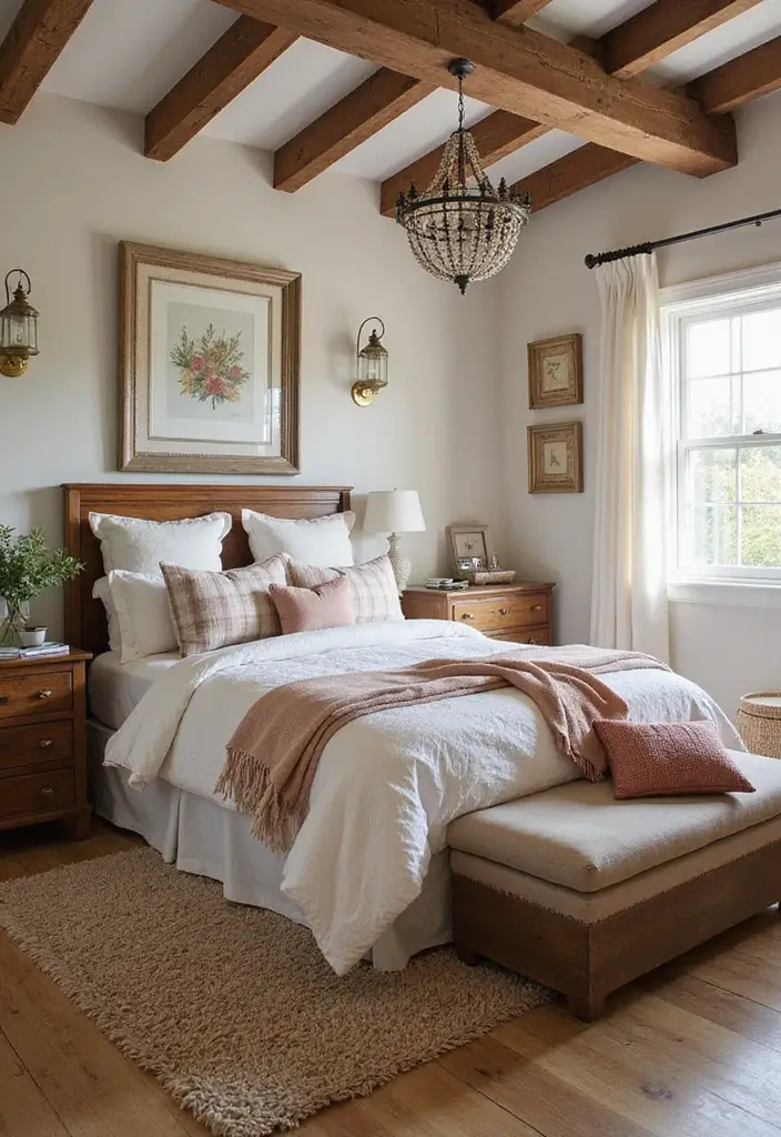 25 Kids Room Ideas for Girls Bedroom That Feel Magical - 25. Cozy Farmhouse Charm