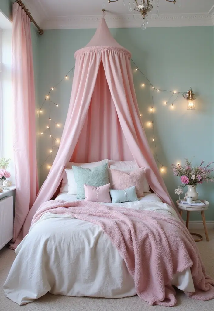 25 Kids Room Ideas for Girls Bedroom That Feel Magical - 3. Dreamy Pastel Paradise