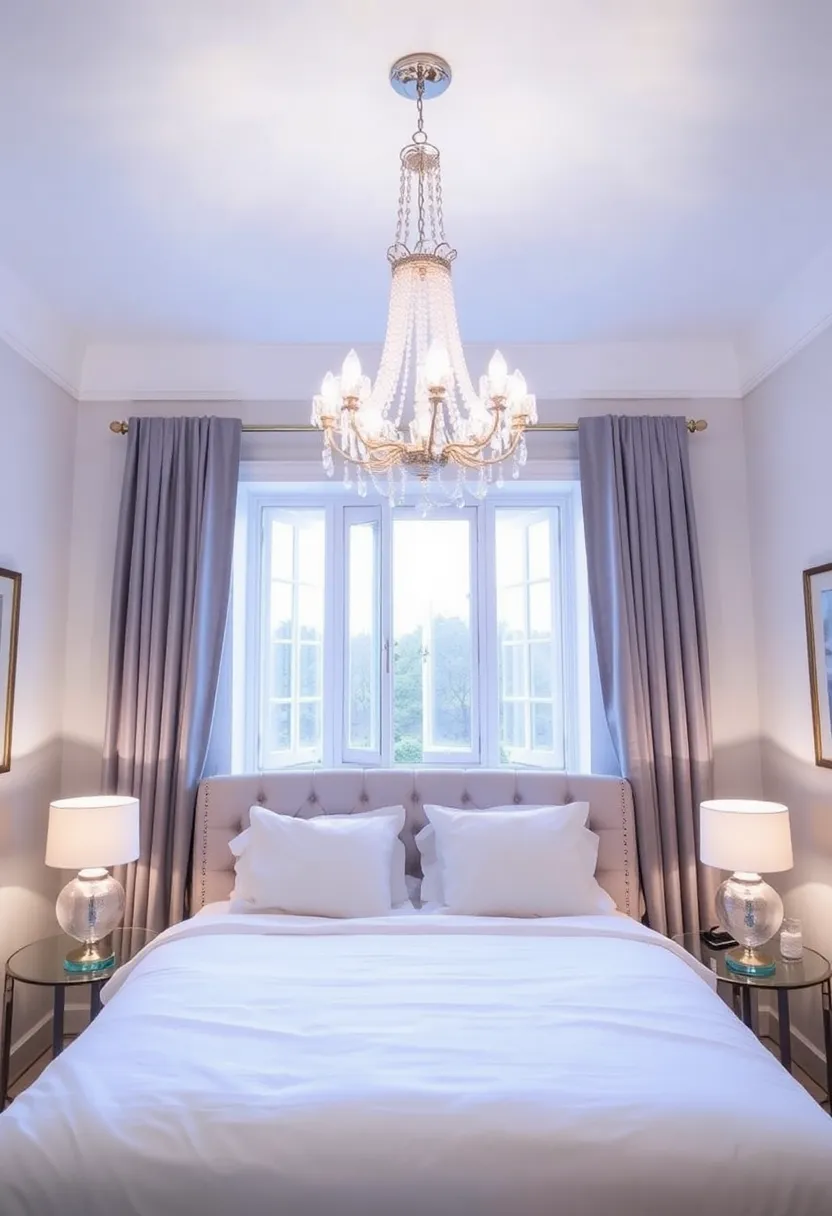 25 One Window Bedroom Ideas That Maximize Light & Style - 11. Statement Lighting