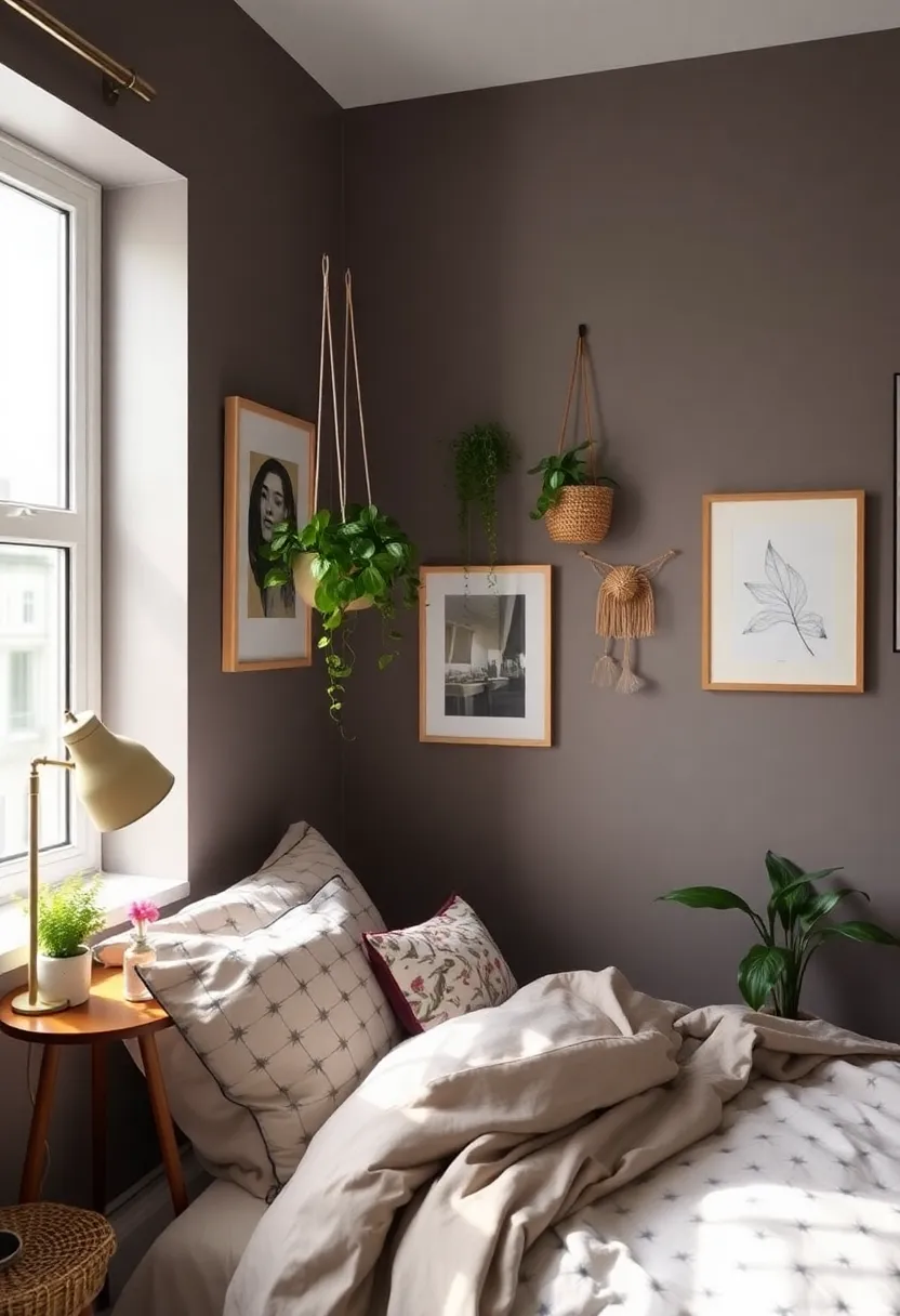 25 One Window Bedroom Ideas That Maximize Light & Style - 19. Artistic Wall Decor