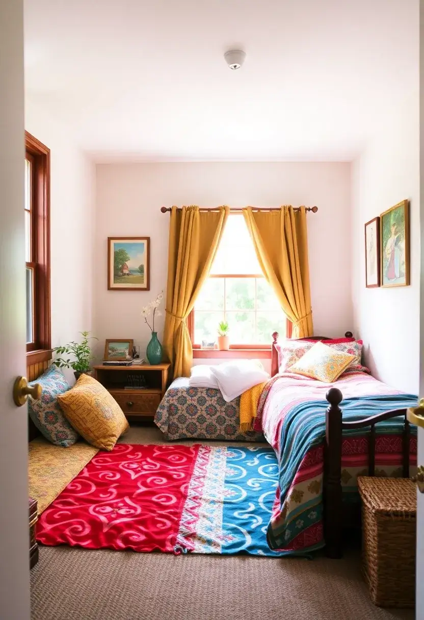 25 One Window Bedroom Ideas That Maximize Light & Style - 20. Bright Bedding