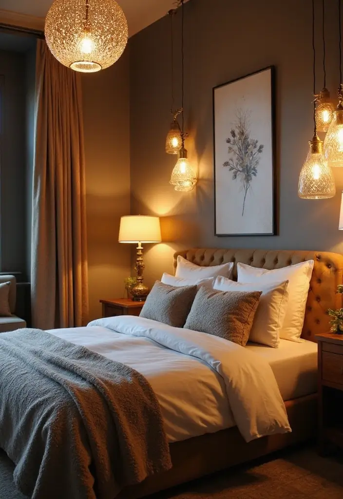 25 Room Ideas for Teenagers Bedroom That Mix Trend & Personality - 20. Artistic Light Fixtures