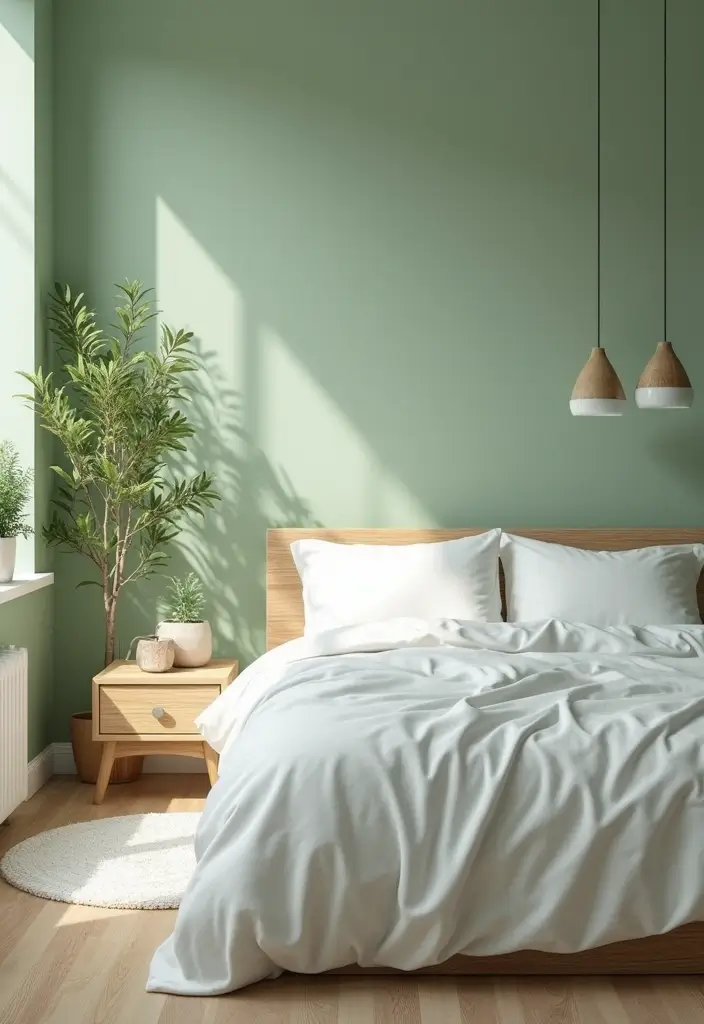 25 Room Painting Ideas Bedroom Aesthetic That Feel Calm & Trendy - 1. Soft Sage Green