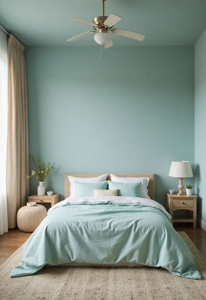 25 Room Painting Ideas Bedroom Aesthetic That Feel Calm & Trendy - 14. Oceanic Teals