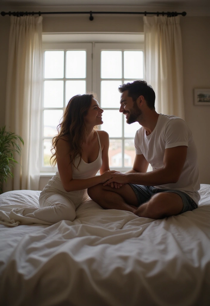 25 Spicy Couples Photoshoot Ideas in Bedroom That Turn Up the Heat - 13. Candid Moments