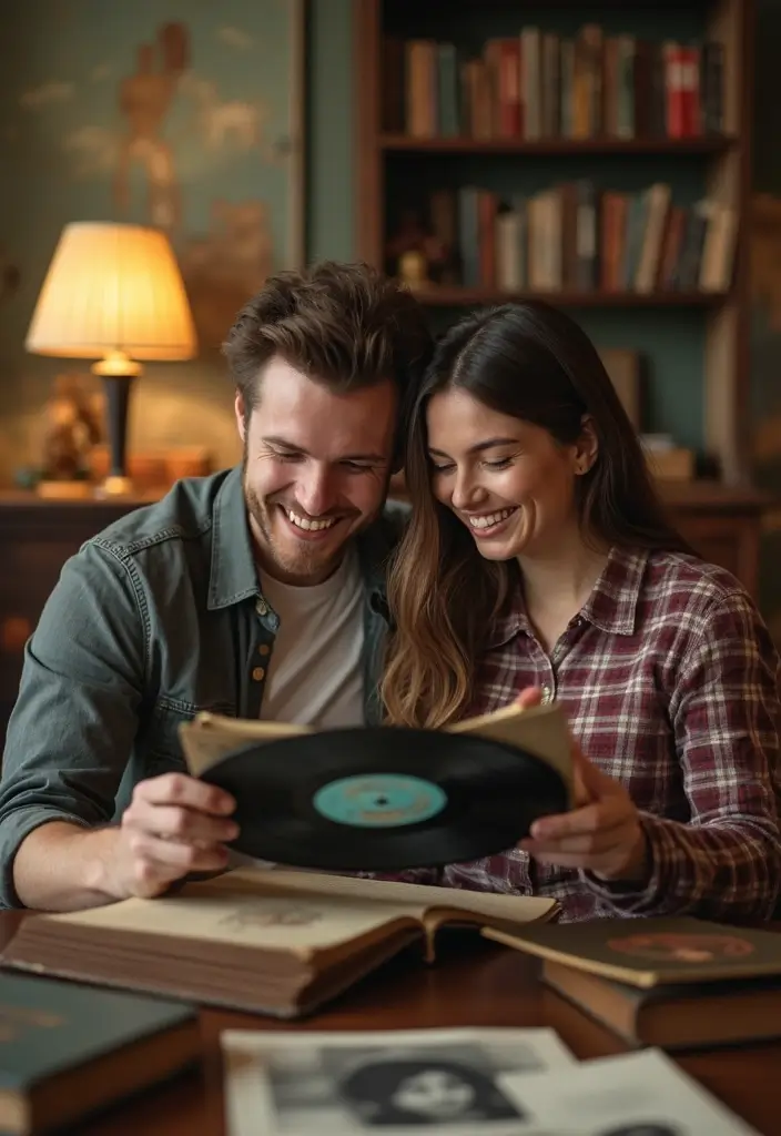 25 Spicy Couples Photoshoot Ideas in Bedroom That Turn Up the Heat - 5. Vintage Vibe