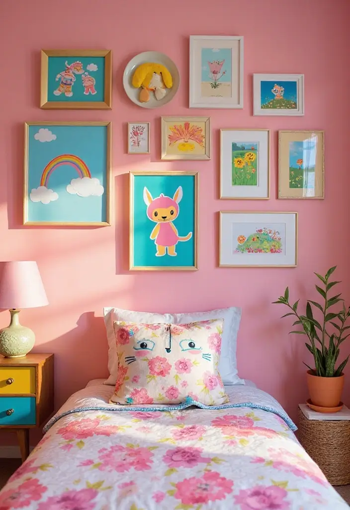 25 Toca Boca House Ideas Free Bedroom That Are Cute & Creative - 13. Personalized Art Displays