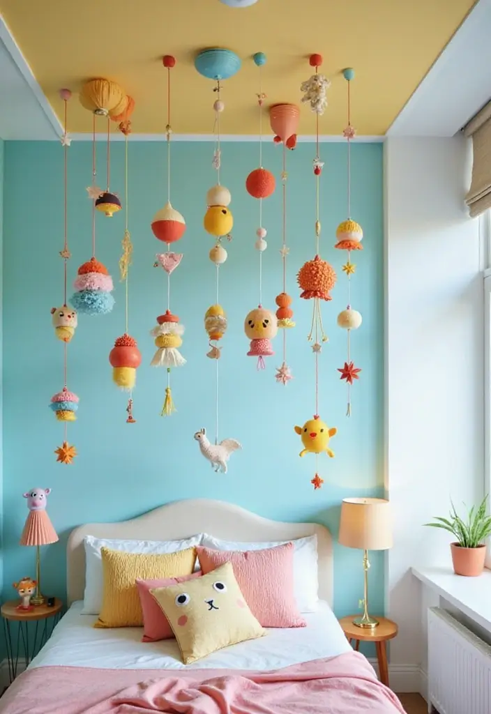 25 Toca Boca House Ideas Free Bedroom That Are Cute & Creative - 16. Fun Ceiling Hangings