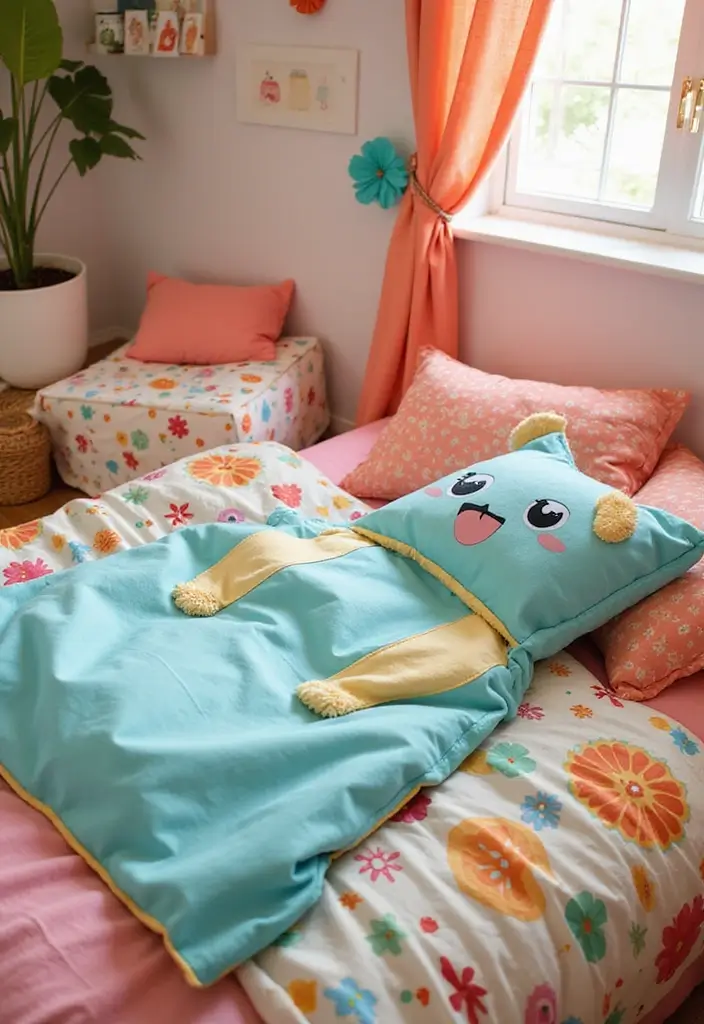 25 Toca Boca House Ideas Free Bedroom That Are Cute & Creative - 22. Toca Boca Sleeping Bags