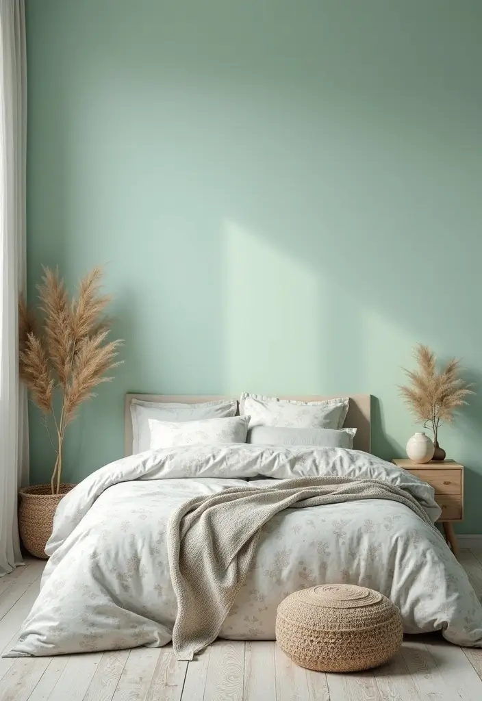 26 Aesthetic Room Color Ideas Bedroom That Make Your Space Feel Dreamy - 14. Gentle Mint