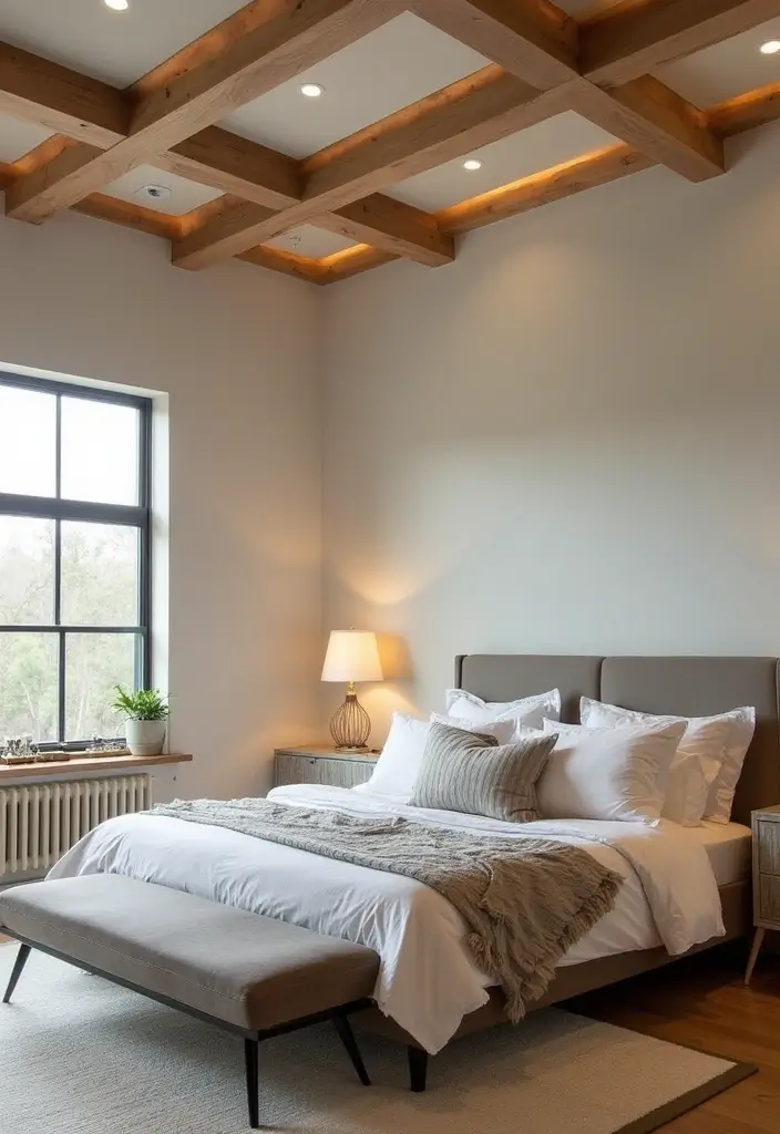 26 Bloxburg Bedroom Ideas Modern That Are Minimal and Aesthetic - 12. Ceiling Design