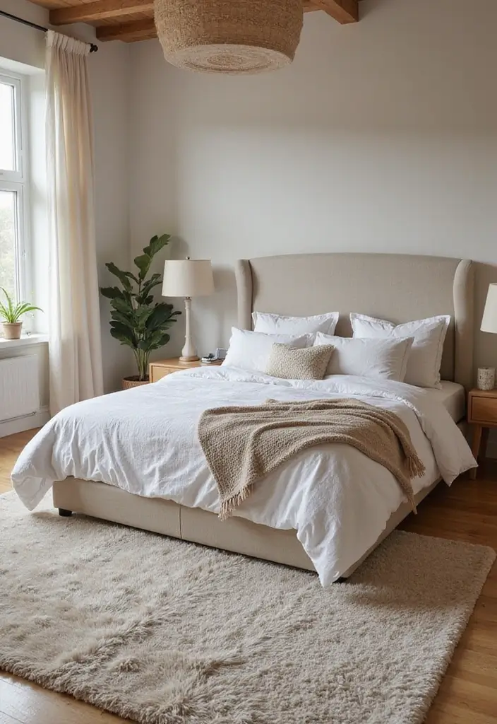 26 Bloxburg Bedroom Ideas Modern That Are Minimal and Aesthetic - 18. Soft Surfaces