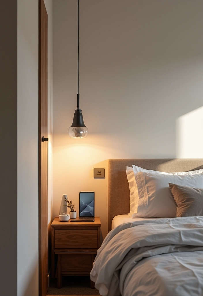 26 Bloxburg Bedroom Ideas Modern That Are Minimal and Aesthetic - 9. Integrated Technology