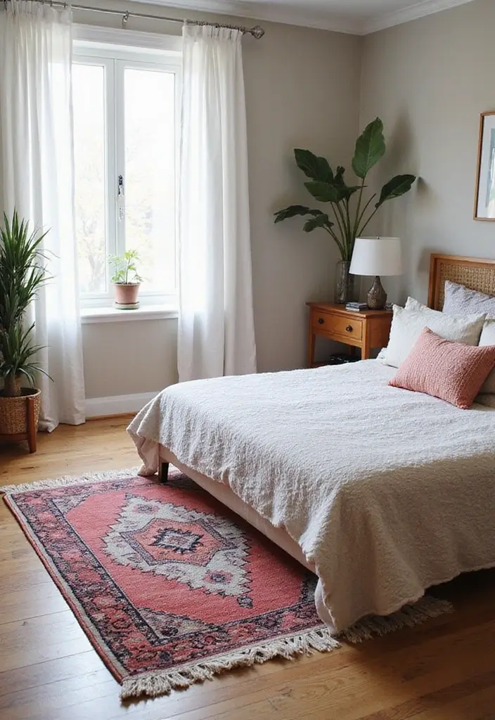26 Teen Boho Bedroom Ideas That Feel Trendy and Creative - 6. Layered Rugs for Comfort