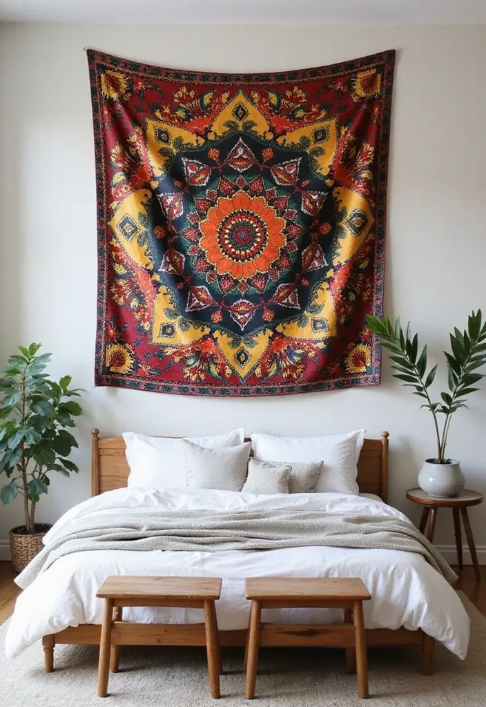 26 Teen Boho Bedroom Ideas That Feel Trendy and Creative - 8. Colorful Tapestries