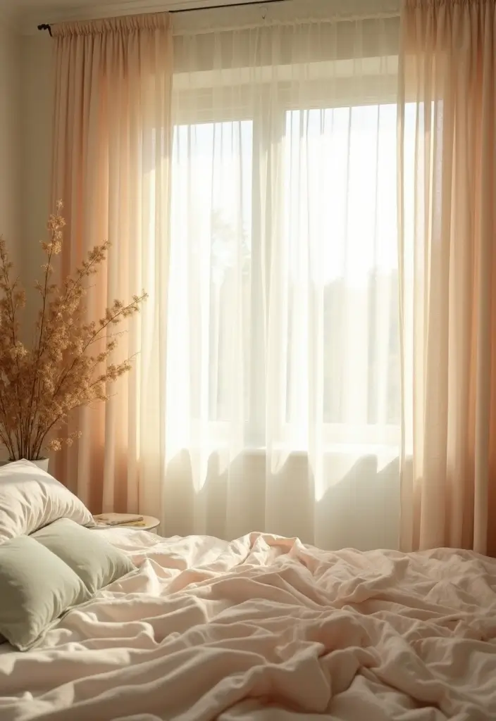 27 Bedroom Curtain Ideas Master Modern That Add Elegance and Privacy - 5. Sheer Elegance for Softness