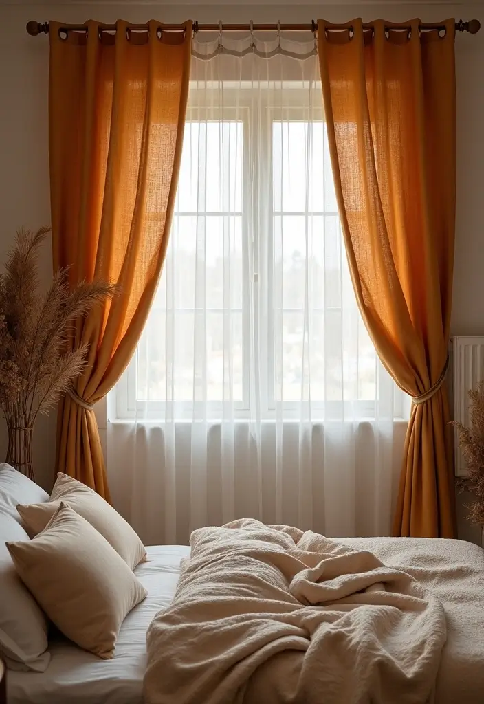 27 Bedroom Curtain Ideas Master Modern That Add Elegance and Privacy - 8. Woven Textiles for Texture
