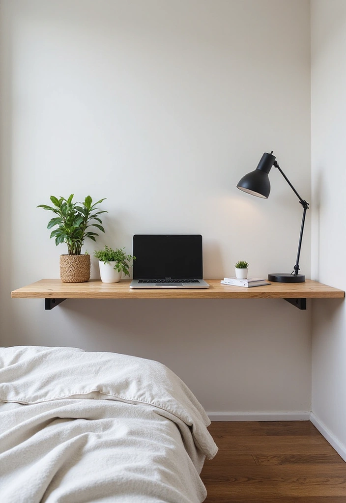 27 Corner Study Table Ideas Bedroom That Save Space Smartly - 1. Floating Desk Charm