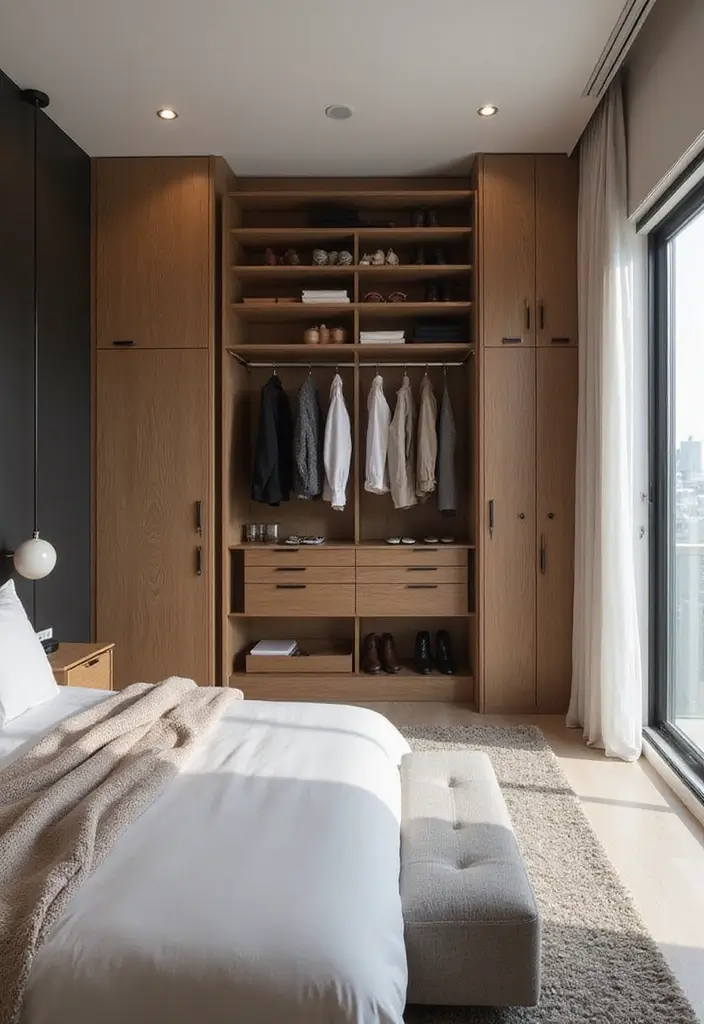 27 Main Bedroom Ideas Modern That Feel Spacious and Sleek - 18. Custom Closets