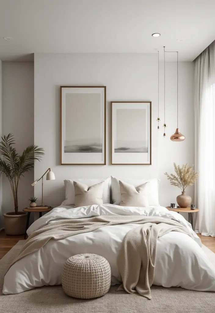 27 Main Bedroom Ideas Modern That Feel Spacious and Sleek - 5. Minimalist Decor