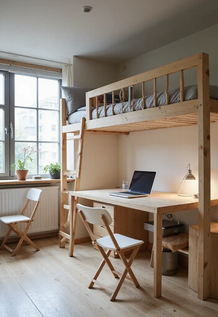 27 Teen Loft Bedroom Ideas That Are Modern and Multi-Functional - 10. Functional Foldable Furniture