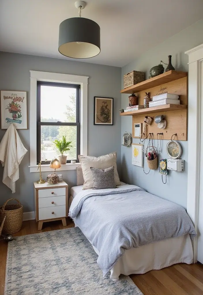 27 Teen Loft Bedroom Ideas That Are Modern and Multi-Functional - 12. Smart Use of Wall Space