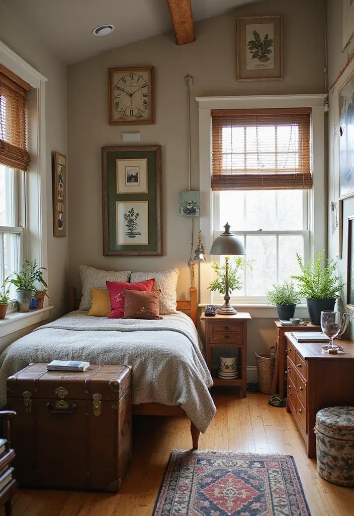 27 Teen Loft Bedroom Ideas That Are Modern and Multi-Functional - 16. Vintage Finds